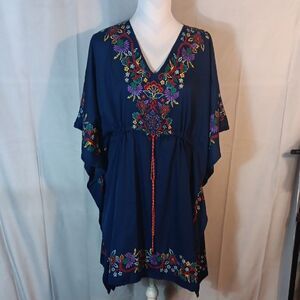 Gaby & Gracie Navy Swimsuit Coverup
